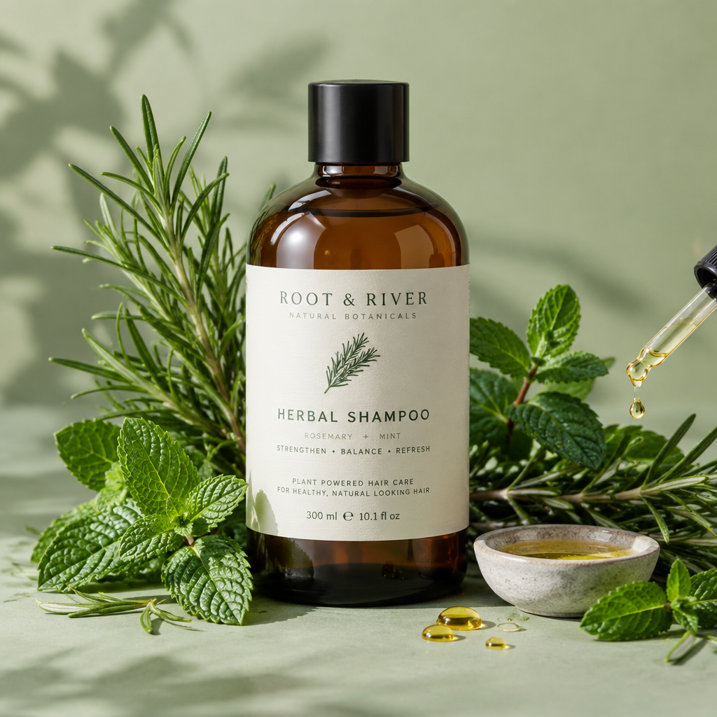 Shampoing botanique naturel romarin menthe